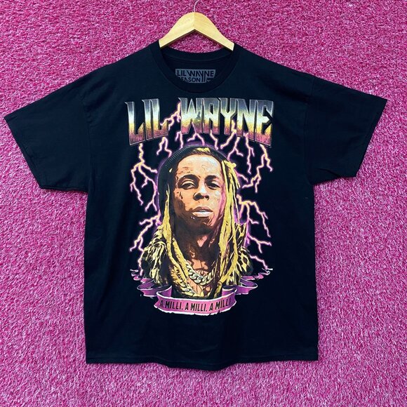 Lil Wayne A Milli Graphic Design Black T-Shirt XL - Picture 1 of 4